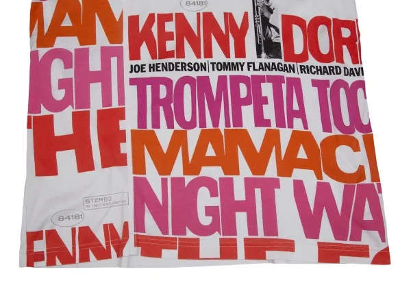 ジュンヤワタナベマン コムデギャルソンJUNYA WATANABE MAN COMME des GARCONS ジャズプリント切替リンガーTシャツ 白S K-111657_008