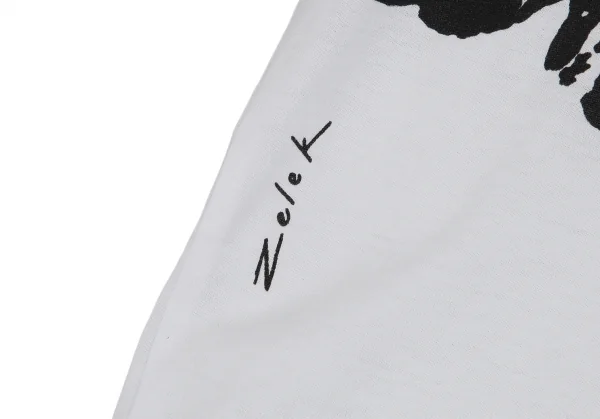 ジュンヤワタナベマン コムデギャルソンJUNYA WATANABE MAN COMME des GARCONS×Bronislaw Zelek スカルウィングプリントTシャツ 白M K-111658_011