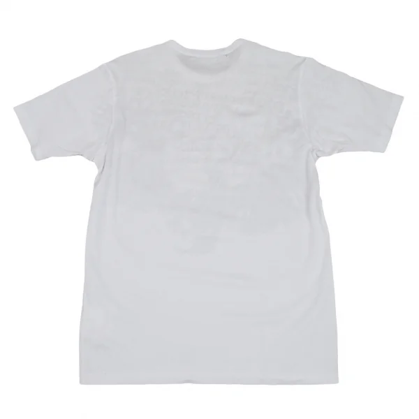 ジュンヤワタナベマン コムデギャルソンJUNYA WATANABE MAN COMME des GARCONS×Bronislaw Zelek スカルウィングプリントTシャツ 白M K-111658_013