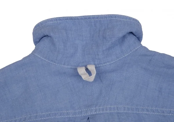 ジュンヤワタナベマン コムデギャルソンJUNYA WATANABE MAN COMME des GARCONS×Bronislaw Zelek 袖スカルウィングプリントガーゼシャツ 水色S K-111659_019