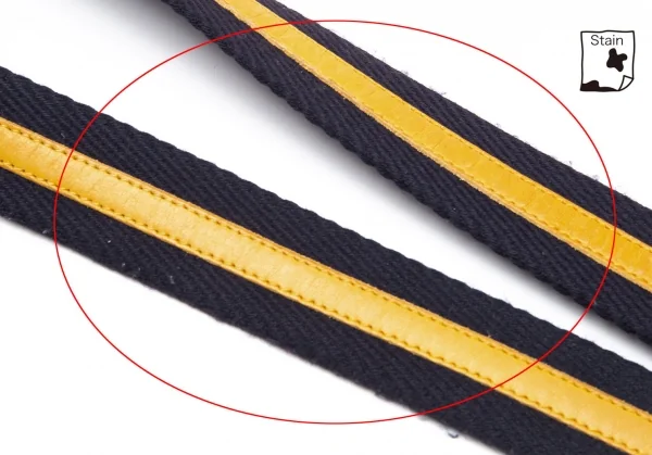 ジュンヤワタナベマン コムデギャルソンJUNYA WATANABE MAN COMME des GARCONS レザー切替ラインベルト 紺黄 K-111664_004