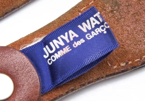 ジュンヤワタナベマン コムデギャルソンJUNYA WATANABE MAN COMME des GARCONS レザー切替ラインベルト 紺黄 K-111664_008