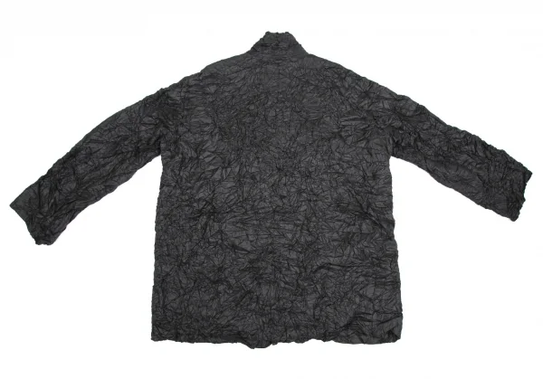 イッセイミヤケペルマネンテISSEY MIYAKEPERMANENTE シワプリーツロングジャケット チャコールM K-111674_011