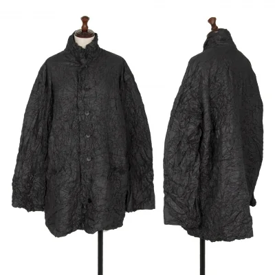 イッセイミヤケペルマネンテISSEY MIYAKEPERMANENTE シワプリーツロングジャケット