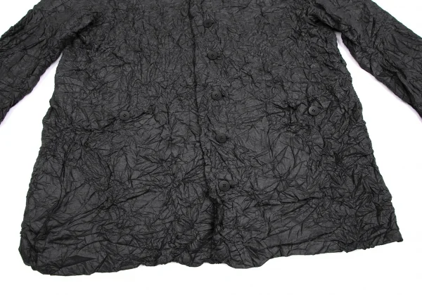 イッセイミヤケペルマネンテISSEY MIYAKEPERMANENTE シワプリーツロングジャケット チャコールM K-111674_008