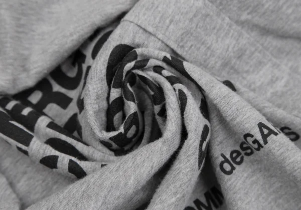 コムデギャルソンCOMME des GARCONS メッセージプリントテーピングTシャツ 杢グレーS K-111689_011