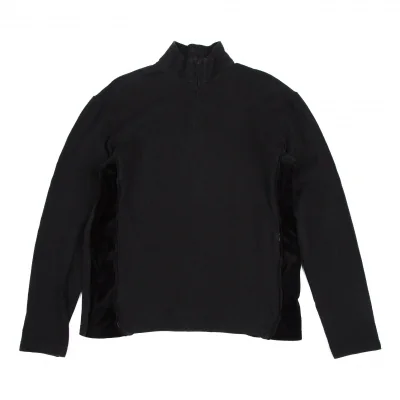 コムデギャルソン シャツCOMME des GARCONS SHIRT バック裾ロゴプリントハーフジップカットソー