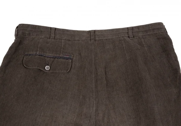 パパスPapas コットンピケショートパンツ 茶52LL K-111695_010