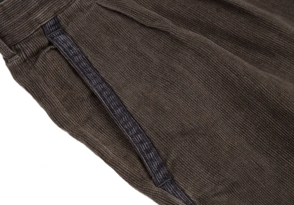 パパスPapas コットンピケショートパンツ 茶52LL K-111695_006