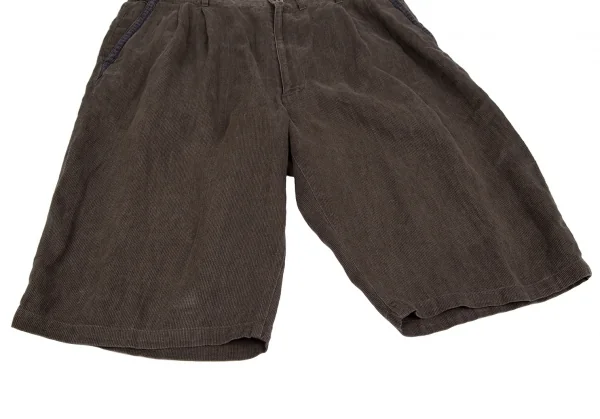 パパスPapas コットンピケショートパンツ 茶52LL K-111695_007