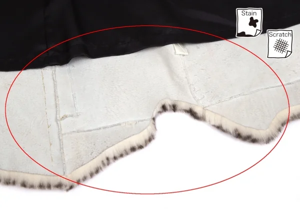 Jean Paul GAULTIER PARIS Rabbit fur Wrap Skirt K-111713_010