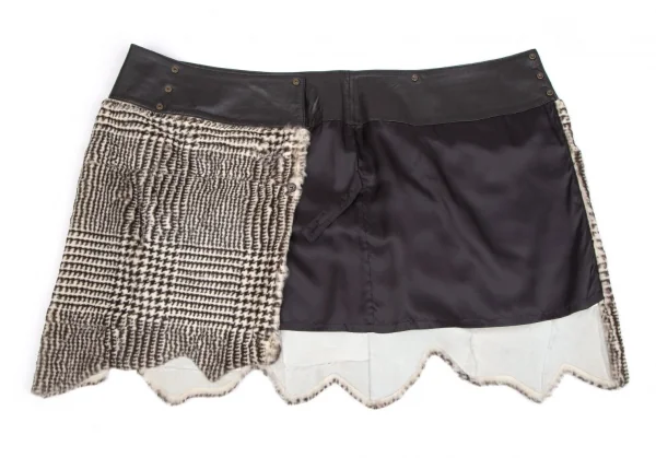 Jean Paul GAULTIER PARIS Rabbit fur Wrap Skirt K-111713_007