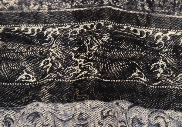 ジャンポールゴルチエ クラシックJean Paul GAULTIER CLASSIQUE グラフィックボーダーパワーネットシャツ ベージュ黒40 K-111714_011