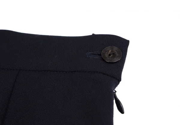 ジャンポールゴルチエ クラシックJean Paul GAULTIER CLASSIQUE ウール台形スカート 紺40 K-111716_004