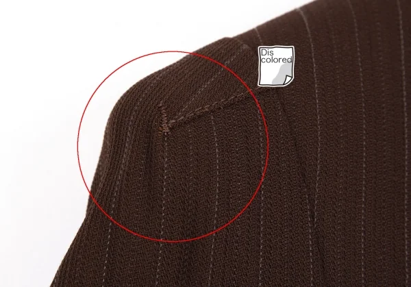 ジャンポールゴルチエ クラシックJean Paul GAULTIER CLASSIQUE ウールストライプロングジャケット 茶42 K-111718_005