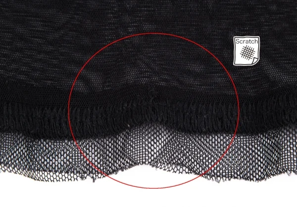 ジャンポールゴルチエ ファムJean Paul GAULTIER FEMME パワーネット切替デザインカットソー 黒40 K-111721_010