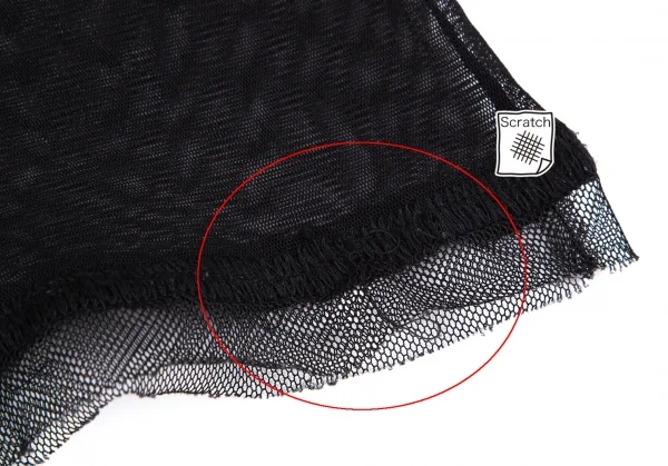 ジャンポールゴルチエ ファムJean Paul GAULTIER FEMME パワーネット切替デザインカットソー 黒40 K-111721_011