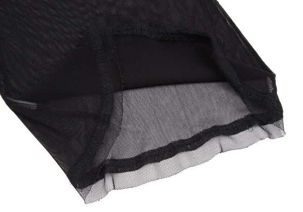 ジャンポールゴルチエ ファムJean Paul GAULTIER FEMME パワーネット切替デザインカットソー 黒40 K-111721_012