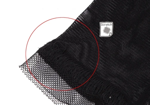 ジャンポールゴルチエ ファムJean Paul GAULTIER FEMME パワーネット切替デザインカットソー 黒40 K-111721_014