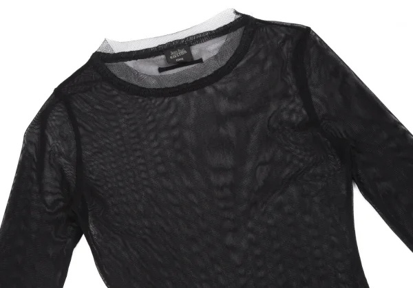 ジャンポールゴルチエ ファムJean Paul GAULTIER FEMME パワーネット切替デザインカットソー 黒40 K-111721_003