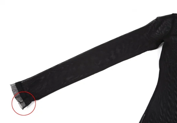 ジャンポールゴルチエ ファムJean Paul GAULTIER FEMME パワーネット切替デザインカットソー 黒40 K-111721_005