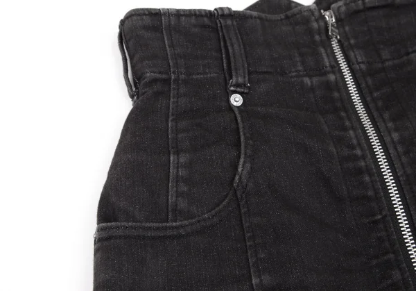 ヒステリックグラマーHYSTERIC GLAMOUR センタージップミニスカート 黒XS K-111725_006