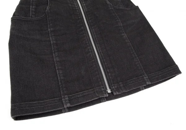 ヒステリックグラマーHYSTERIC GLAMOUR センタージップミニスカート 黒XS K-111725_008