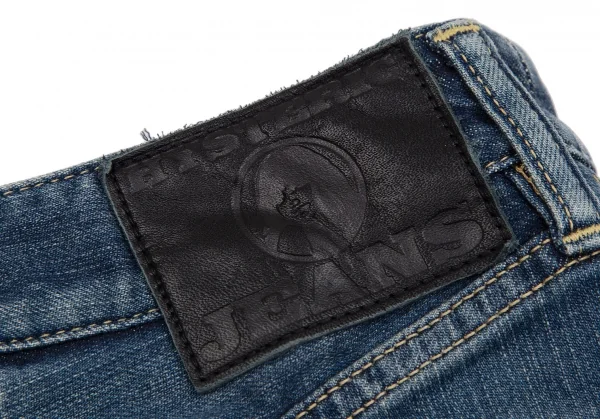 ヒステリックグラマーHYSTERIC GLAMOUR バックレースアップデニムミニスカート インディゴXS K-111727_012