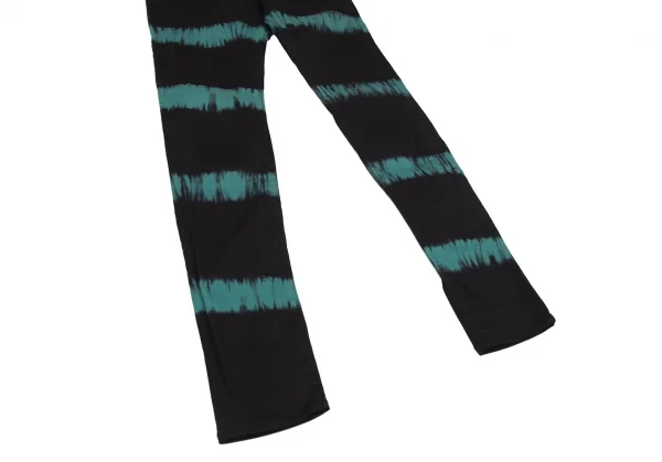 ヒステリックグラマーHYSTERIC GLAMOUR ボーダー染め抜きストレッチスキニーパンツ 黒S K-111729_006