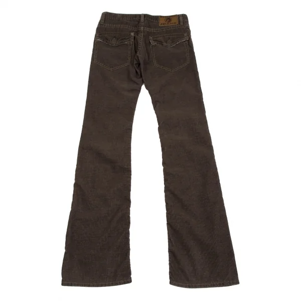 ヒステリックグラマーHYSTERIC GLAMOUR コーデュロイブーツカットパンツ 茶XS K-111730_010