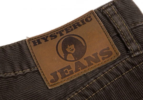 ヒステリックグラマーHYSTERIC GLAMOUR コーデュロイブーツカットパンツ 茶XS K-111730_012