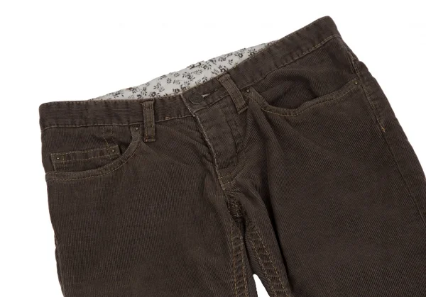 ヒステリックグラマーHYSTERIC GLAMOUR コーデュロイブーツカットパンツ 茶XS K-111730_002