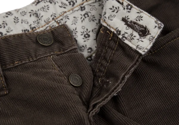 ヒステリックグラマーHYSTERIC GLAMOUR コーデュロイブーツカットパンツ 茶XS K-111730_005