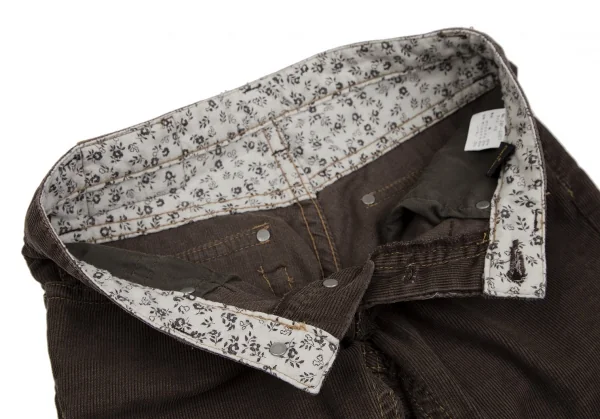 ヒステリックグラマーHYSTERIC GLAMOUR コーデュロイブーツカットパンツ 茶XS K-111730_006