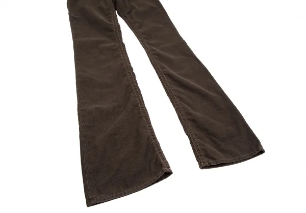 ヒステリックグラマーHYSTERIC GLAMOUR コーデュロイブーツカットパンツ 茶XS K-111730_007
