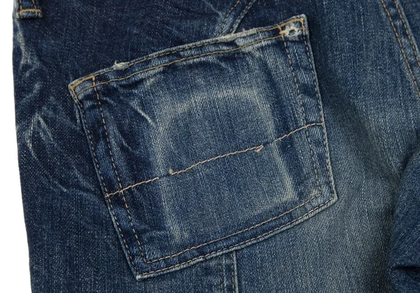 ヒステリックグラマーHYSTERIC GLAMOUR カーゴポケットストレッチクロップドデニムパンツ インディゴM K-111731_015