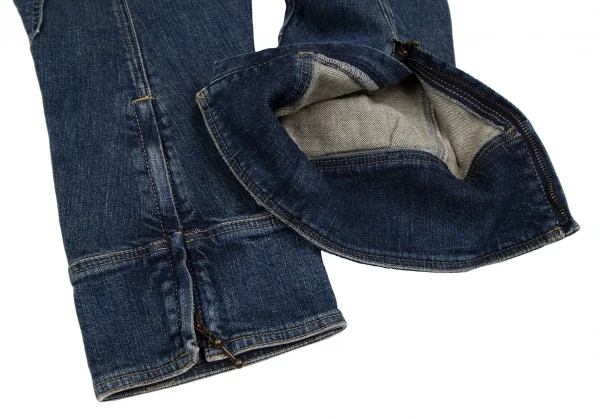 ヒステリックグラマーHYSTERIC GLAMOUR カーゴポケットストレッチクロップドデニムパンツ インディゴM K-111731_016