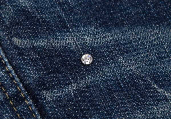 ヒステリックグラマーHYSTERIC GLAMOUR カーゴポケットストレッチクロップドデニムパンツ インディゴM K-111731_004