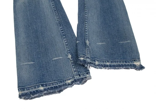 ヒステリックグラマーHYSTERIC GLAMOUR ガールパッチフレアローライズデニムパンツ インディゴXS K-111733_010