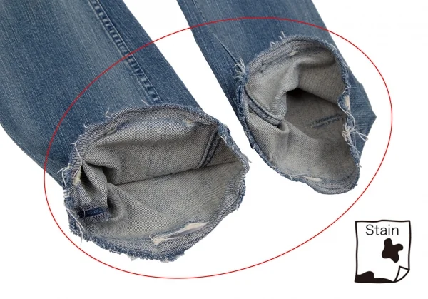 ヒステリックグラマーHYSTERIC GLAMOUR ガールパッチフレアローライズデニムパンツ インディゴXS K-111733_011