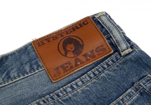 ヒステリックグラマーHYSTERIC GLAMOUR ワッペンパッチ膝切替デニムパンツ インディゴS K-111734_016