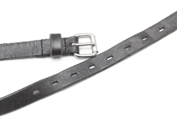 ヒステリックグラマーHYSTERIC GLAMOUR ロゴレザースリムベルト 黒 K-111736_005