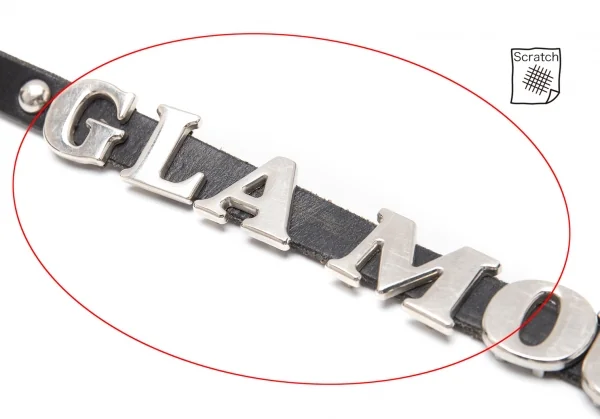 ヒステリックグラマーHYSTERIC GLAMOUR ロゴレザースリムベルト 黒 K-111736_007