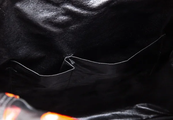 ヒステリックグラマーHYSTERIC GLAMOUR スカルベリーコーティングキャンバスバッグ 黒赤 K-111737_016