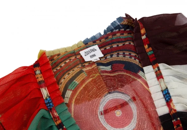 Jean-Paul GAULTIER FEMME Graphic Print Mesh Cardigan K-111740_004