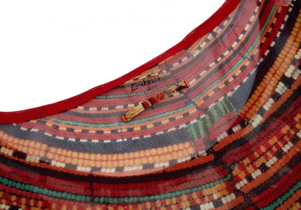 ジャンポールゴルチエ ファムJean Paul GAULTIER FEMME ビーズグラフィックプリントパワーネットノースリーブワンピース マルチ40 K-111741_012