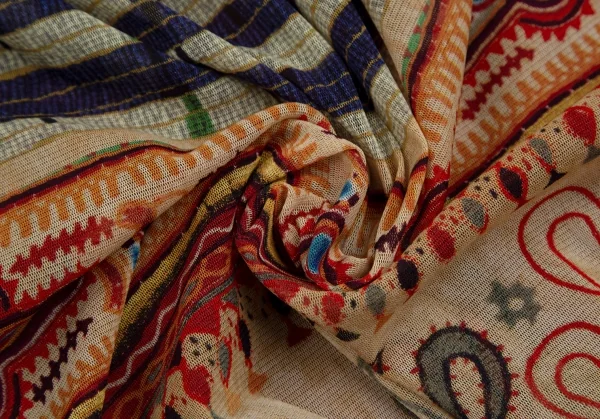 ジャンポールゴルチエ ファムJean Paul GAULTIER FEMME ビーズグラフィックプリントパワーネットノースリーブワンピース マルチ40 K-111741_013