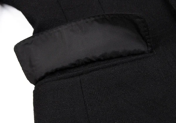 ジャンポールゴルチエ ファムJean Paul GAULTIER FEMME ウールネイティブジャガードジャケット 黒40 K-111756_012