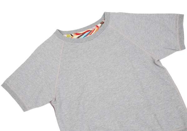 ポールスミス ピンクPaul Smith PINK ラグラン半袖グリッタースウェットシャツ グレーM K-111785_002