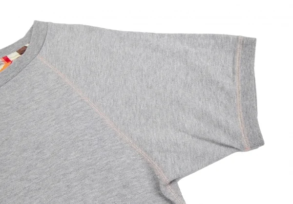 ポールスミス ピンクPaul Smith PINK ラグラン半袖グリッタースウェットシャツ グレーM K-111785_004